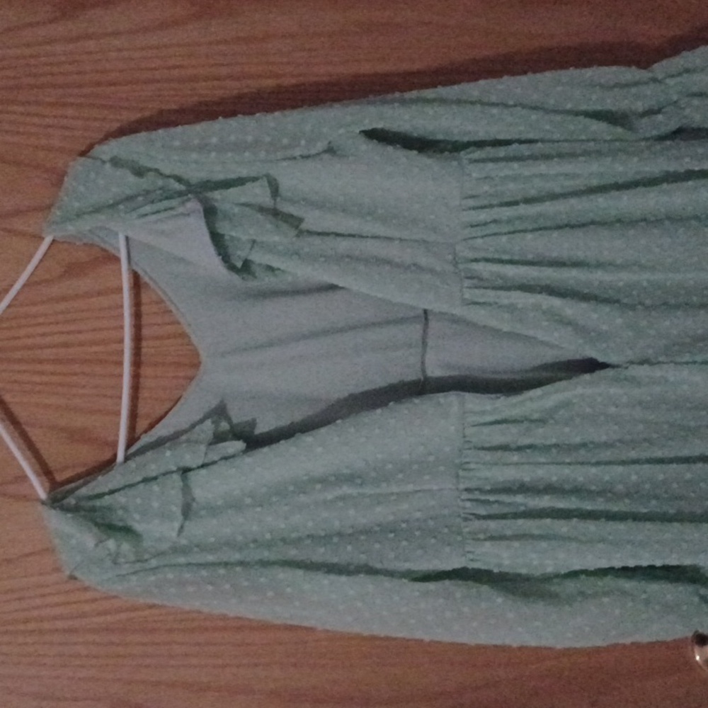 Mint Ruffle Dress - Picture 10 of 15